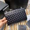 Best Replicas Bags - Saint Laurent Grain Leather Envelope Medium Bag 487206 Black Best Louis Vuitton LV Replica Bags On Sales
