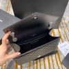 Best Replicas Bags - Saint Laurent Grain Leather Envelope Medium Bag 487206 Black Best Louis Vuitton LV Replica Bags On Sales