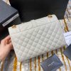 Best Replicas Bags - Saint Laurent Grain Leather Envelope Medium Bag 487206 White Top Quality Louis Vuitton LV Replica Bags On Sales