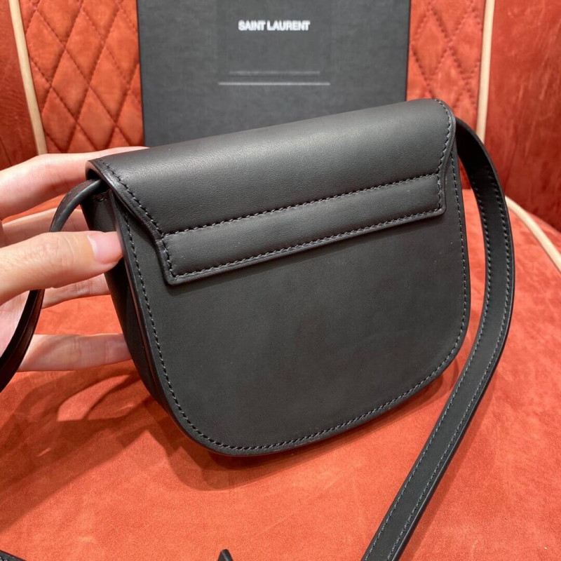 Replica Saint Laurent Kaia Ysl-Plaque Mini Leather Satchel 623097 - Image 3