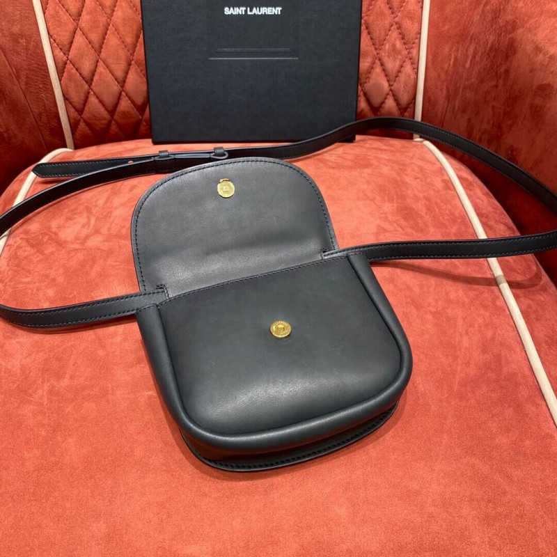 Replica Saint Laurent Kaia Ysl-Plaque Mini Leather Satchel 623097 - Image 7