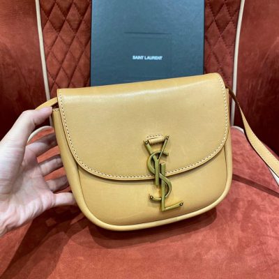 Alternative view of Replica Saint Laurent Kaia Ysl-Plaque Small Leather Satchel 619740