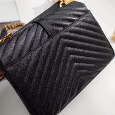 Alternative view of Replica Saint Laurent Medium College Bag 392737 Black