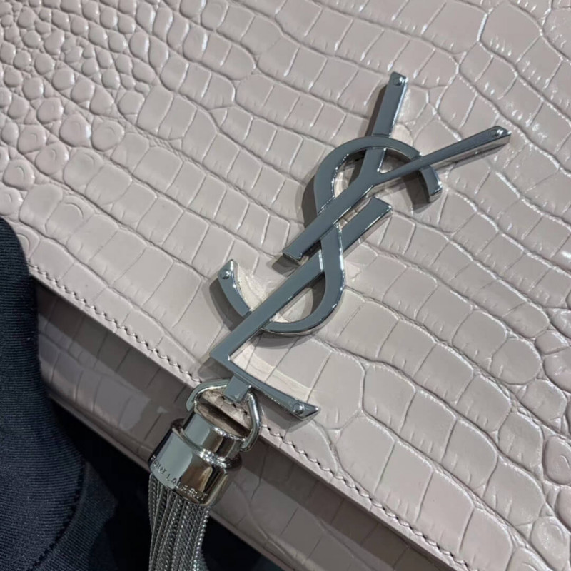 Replica Saint Laurent Medium Kate Tassel Chain Bag In Crocodile Leather 354119 - Image 4