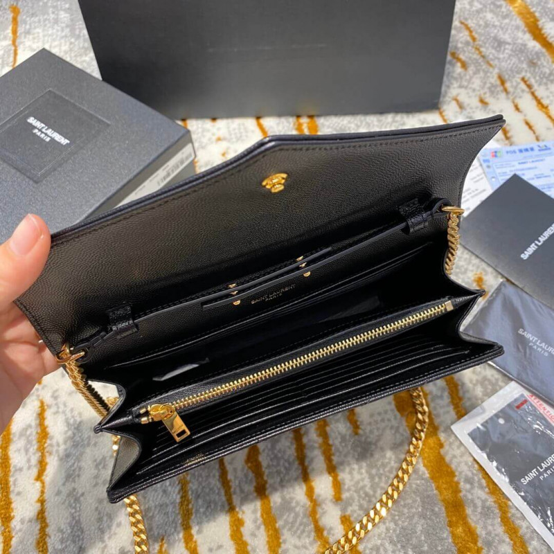 Replica Saint Laurent Monogram Envelope Chain Wallet 377828 - Image 14