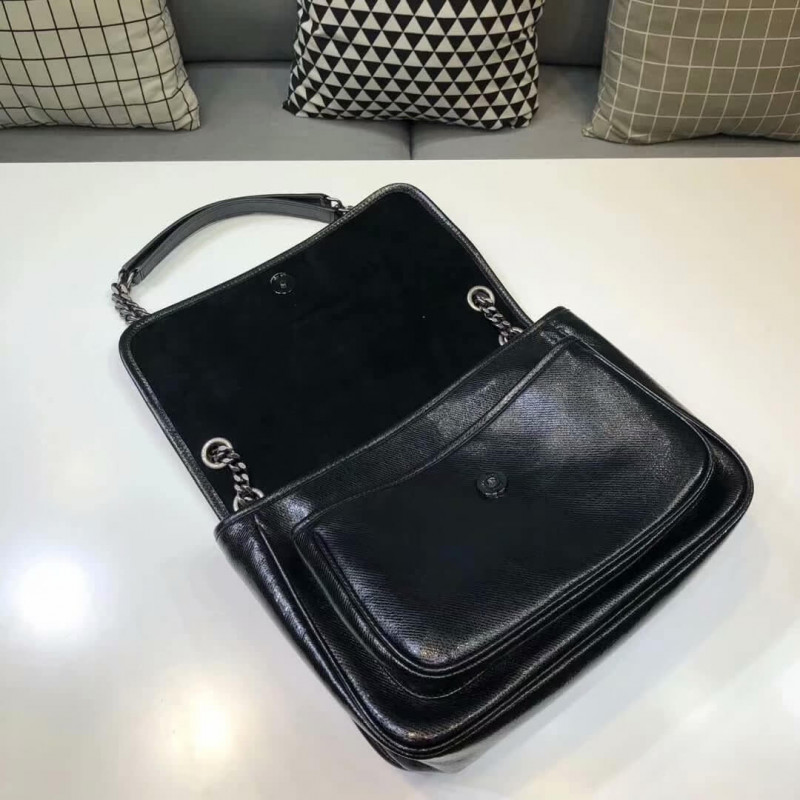 Replica Saint Laurent Niki Baby In Metallic Leather 498894 - Image 7