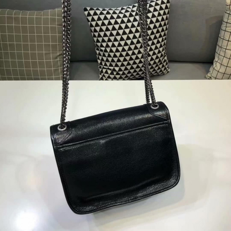 Replica Saint Laurent Niki Baby In Metallic Leather 533039 - Image 3