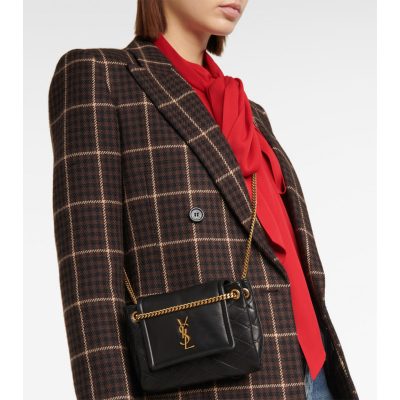Alternative view of Replica Saint Laurent Nolita Mini Leather Shoulder Bag 672738 Black