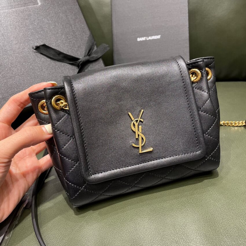 Replica Saint Laurent Nolita Mini Leather Shoulder Bag 672738 Black - Image 6