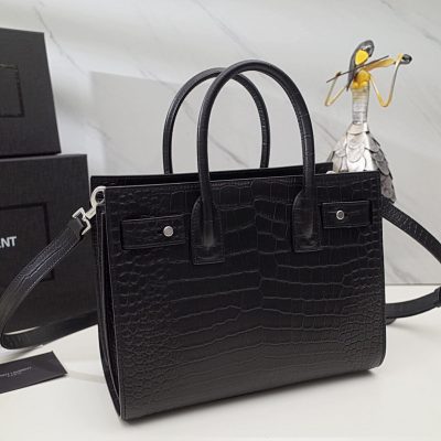 Alternative view of Replica Saint Laurent Sac De Jour Souple Baby In Crocodile Embossed Leather 477477