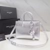 Best Replicas Bags - Saint Laurent Sac De Jour Souple Baby In Crumpled Silver Calf Leather 477477 Top Quality Louis Vuitton LV Replica Bags On Sales