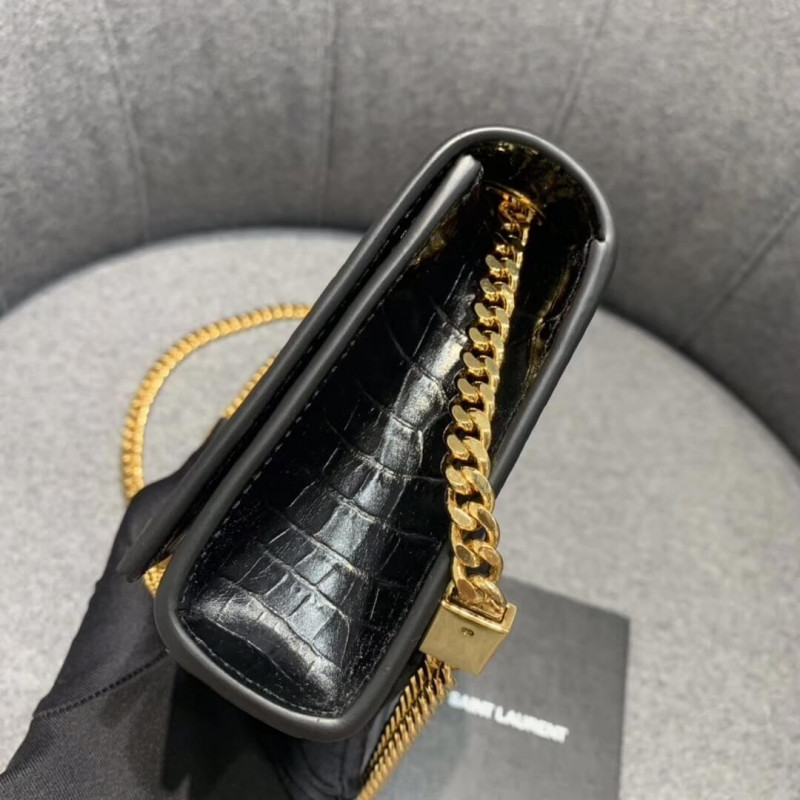 Replica Saint Laurent Small Kate Tassel Chain Bag In Crocodile Leather 354120 - Image 3