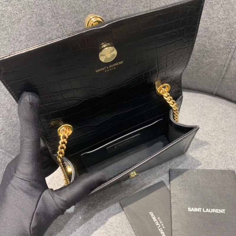 Replica Saint Laurent Small Kate Tassel Chain Bag In Crocodile Leather 354120 - Image 6