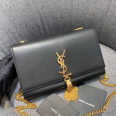 Alternative view of Replica Saint Laurent Smooth Calfskin Medium Classic Monogram Kate Tassel Satchel 354119