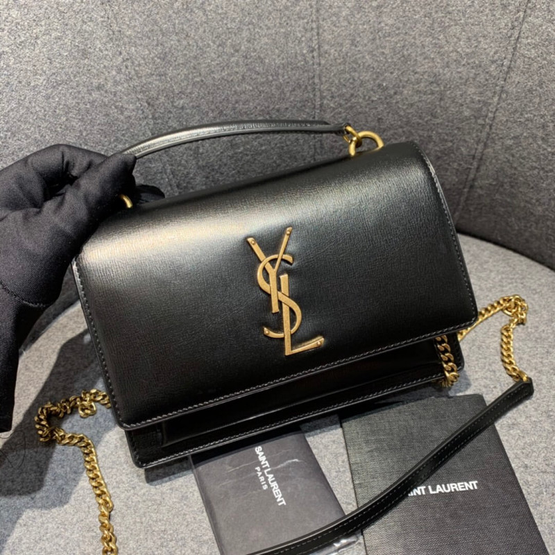 Replica Saint Laurent Sunset Chain Wallet In Smooth Leather 533026 - Image 2