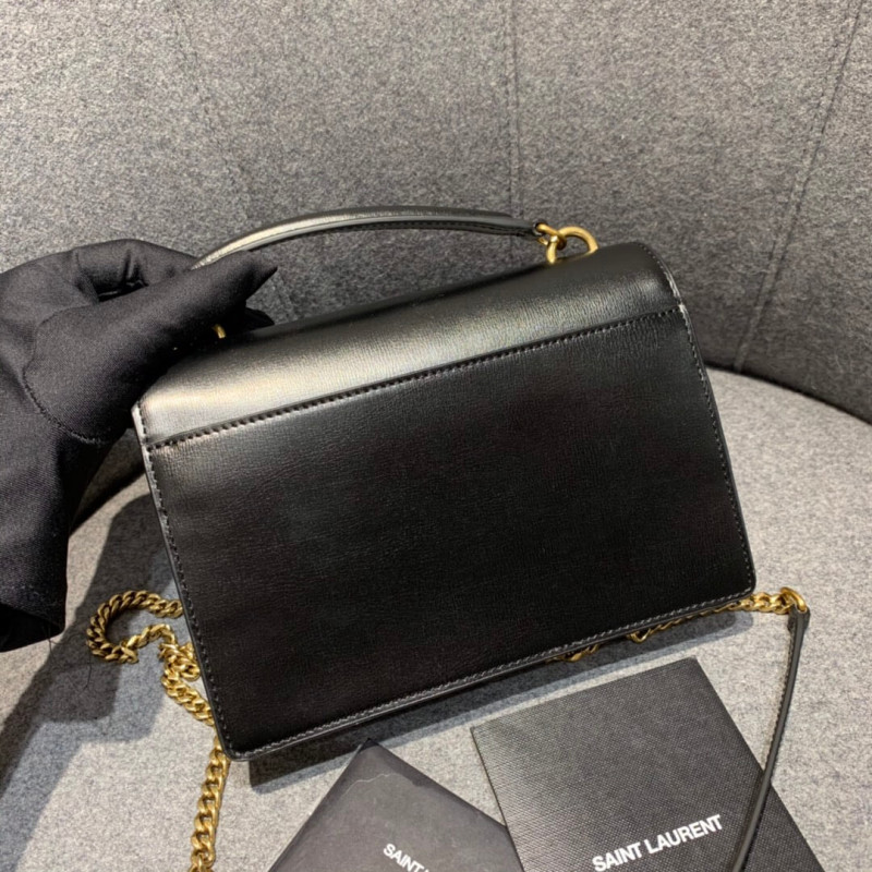 Replica Saint Laurent Sunset Chain Wallet In Smooth Leather 533026 - Image 3