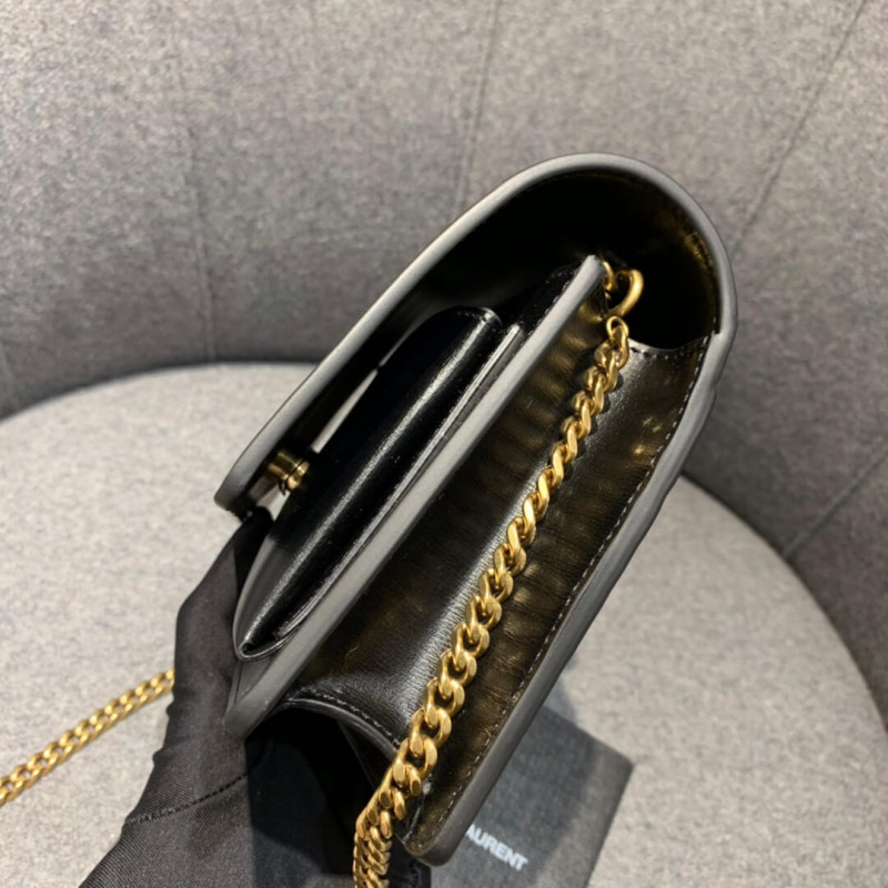 Replica Saint Laurent Sunset Chain Wallet In Smooth Leather 533026 - Image 5