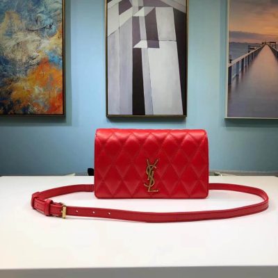 Alternative view of Replica Saint Laurent Ysl Angie Chain Bag In Quilted Lambskin 568906