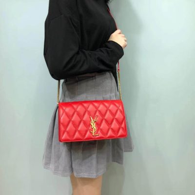 Replica Saint Laurent Ysl Angie Chain Bag In Quilted Lambskin 568906
