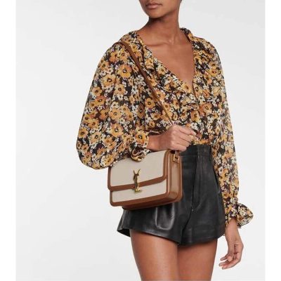 Alternative view of Replica Saint Laurent Ysl Solferino Medium Canvas Crossbody Bag 634305