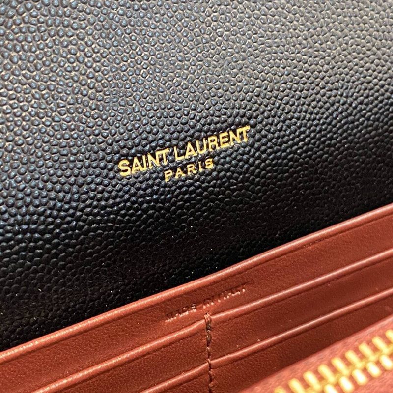 Replica Ysl Saint Laurent Cassandra Wallet On Chain In Grain Leather 582334 - Image 11