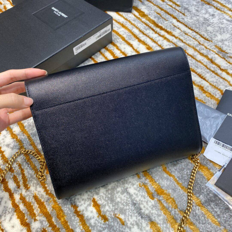 Replica Ysl Saint Laurent Cassandra Wallet On Chain In Grain Leather 582334 - Image 4
