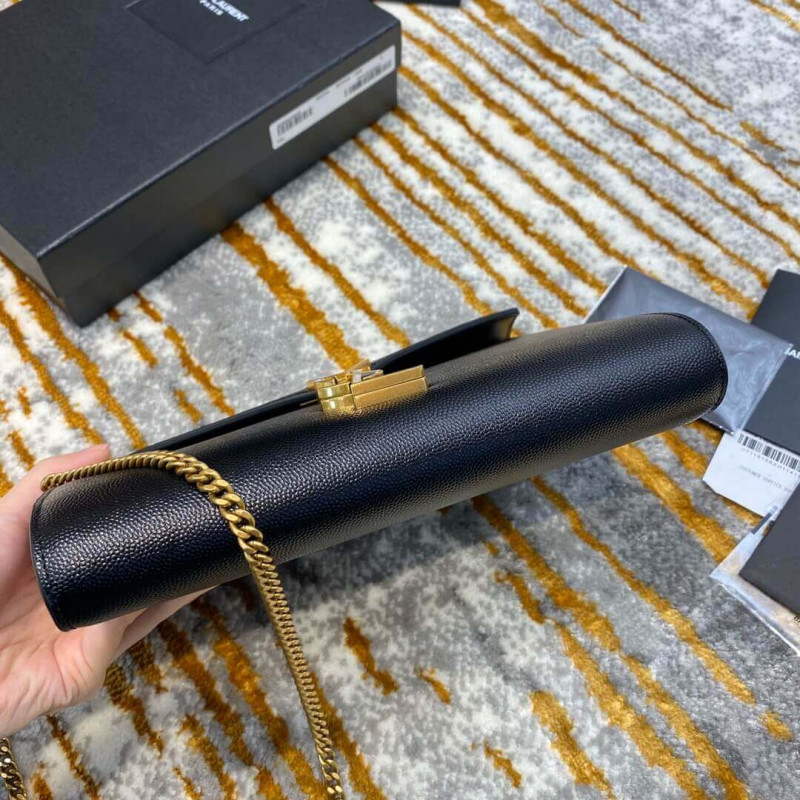Replica Ysl Saint Laurent Cassandra Wallet On Chain In Grain Leather 582334 - Image 6