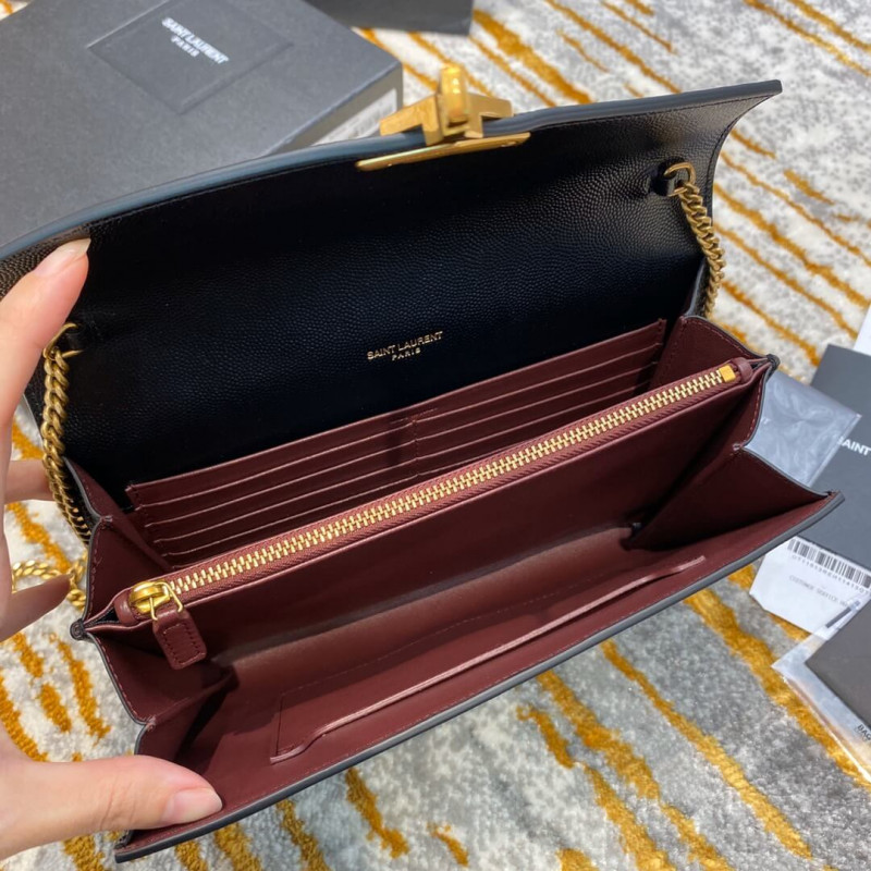 Replica Ysl Saint Laurent Cassandra Wallet On Chain In Grain Leather 582334 - Image 10