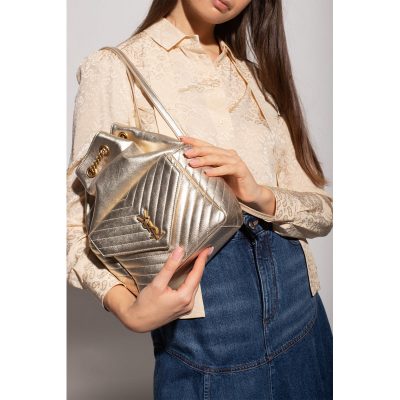 Alternative view of Replica Ysl Saint Laurent Joe Backpack 672609 In Champagne Gold Lambskin