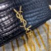 Best Replicas Bags - YSL Saint Laurent Kate Chain Wallet With Tassel In Crocodile Embossed Leather 452159 Top Quality Louis Vuitton LV Replica Bags On Sales