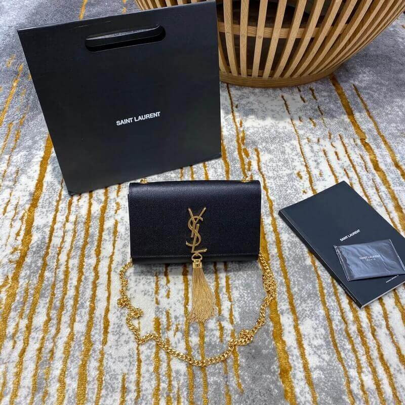 Replica Ysl Saint Laurent Kate Small With Tassel In Grain Leather 474366