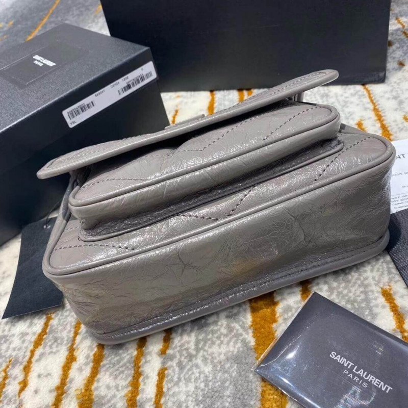 Replica Ysl Saint Laurent Niki Baby In Crinkled Vintage Leather 533037 - Image 5