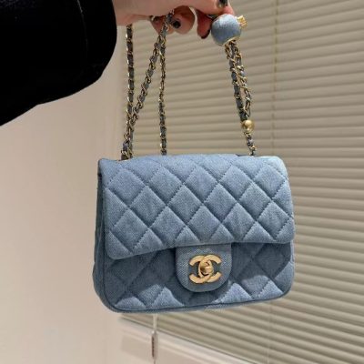 Replica Chanel Velvet With Strass Charm Strap As1786 Mini Flap Bag