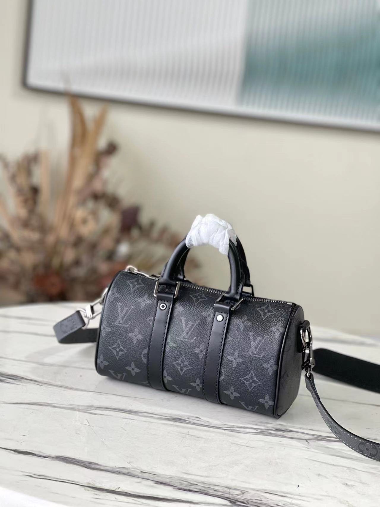 Best Replicas Bags - Louis Vuitton Monogram Eclipse Keepall XS M45947 Top Quality Louis Vuitton LV Replica Bags On Sales