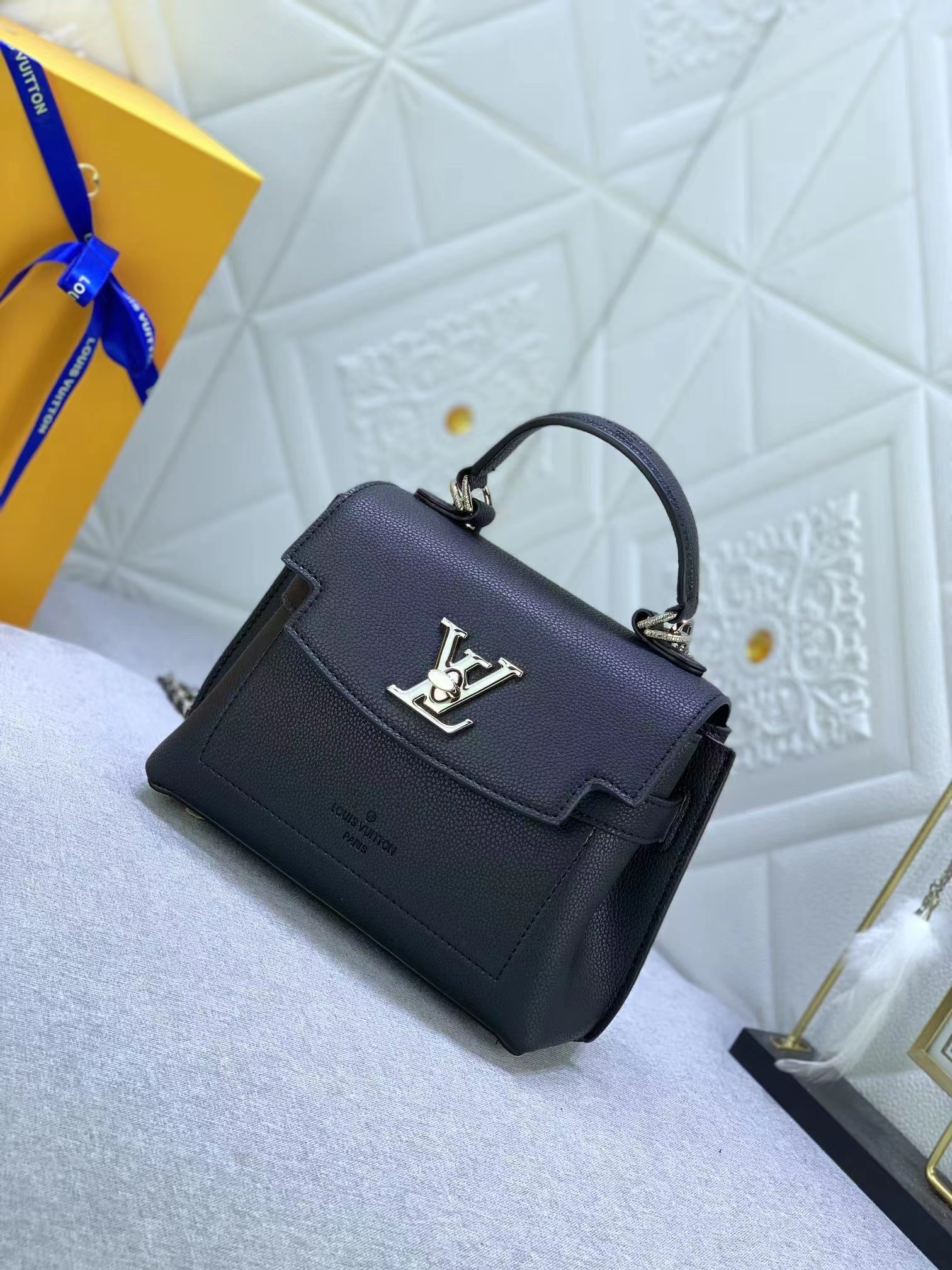 Best Replicas Bags - Louis Vuitton LV Lockme Ever Mini Bag M20997 Black Top Quality Louis Vuitton LV Replica Bags On Sales