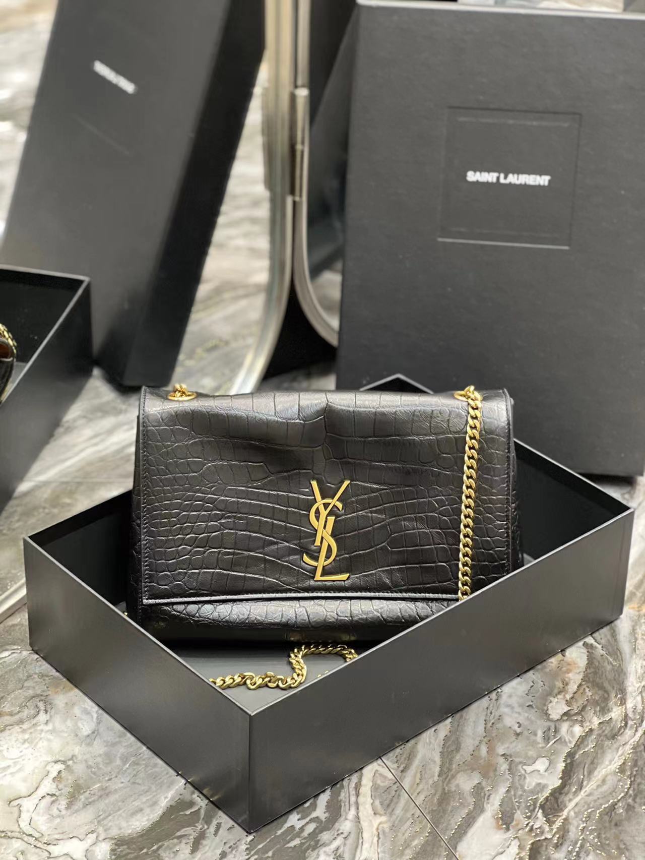 Best Replicas Bags - YSL KATE 28.5*20*6cm 553804 Top Quality Louis Vuitton LV Replica Bags On Sales