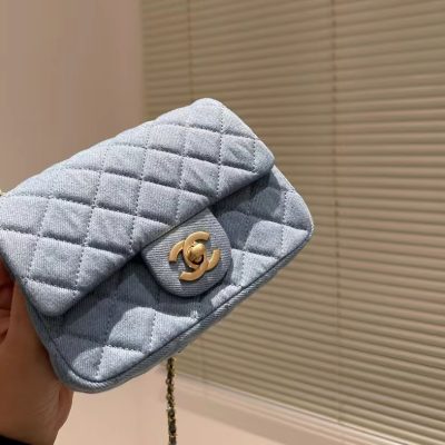 Alternative view of Replica Chanel Velvet With Strass Charm Strap As1786 Mini Flap Bag