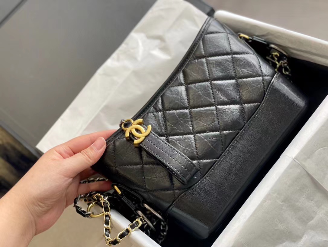 Best Replicas Bags - Chanel Gabrielle Small Hobo Bag A91810 Black Top Quality Louis Vuitton LV Replica Bags On Sales