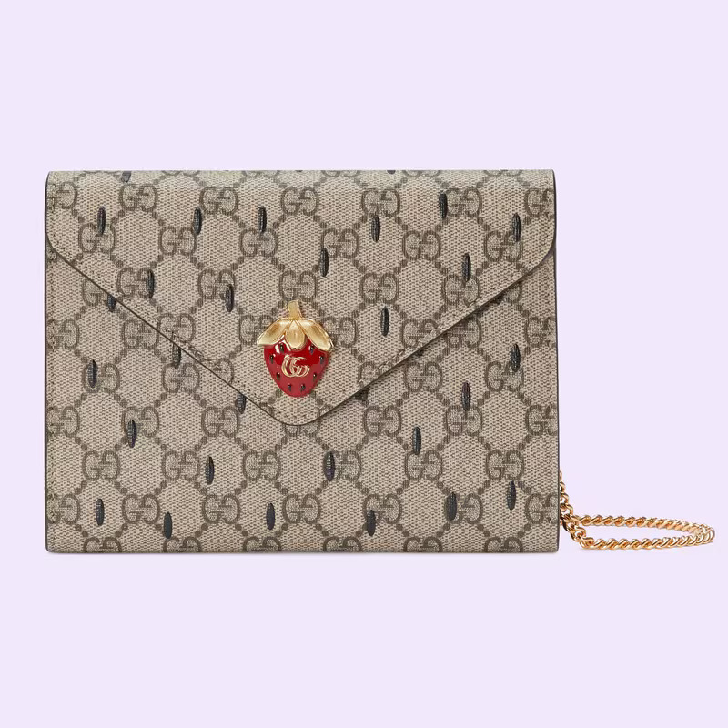 Replica Gucci Double G Strawberry Bag