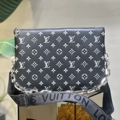 Replica Louis Vuitton Coussin Monogram Lambskin Mm M21661 Black/Gray