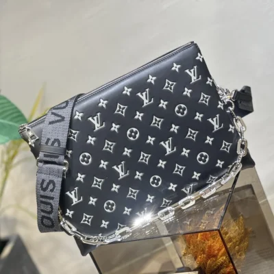 Alternative view of Replica Louis Vuitton Coussin Monogram Lambskin Mm M21661 Black/Gray
