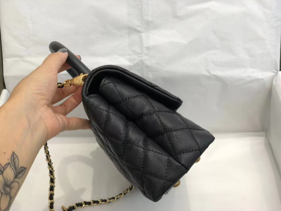 Replica Chanel Coco Handle Black 24*14*10Cm A92990 - Image 5