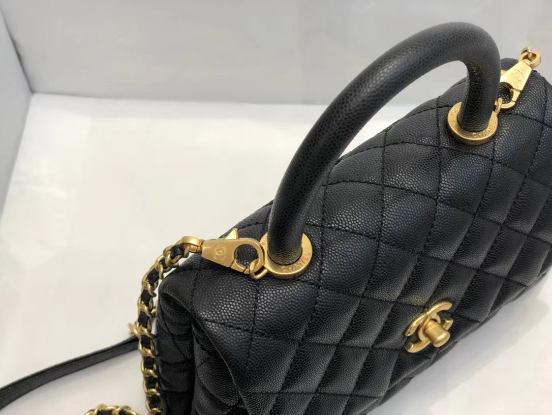 Replica Chanel Coco Handle Black 24*14*10Cm A92990 - Image 8