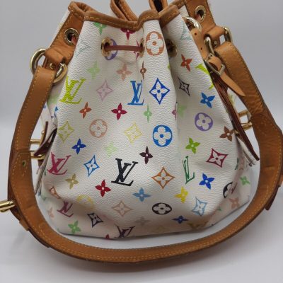 Alternative view of Replica Louis Vuitton Monogram Multi Color White Petit Noe Bag M42229