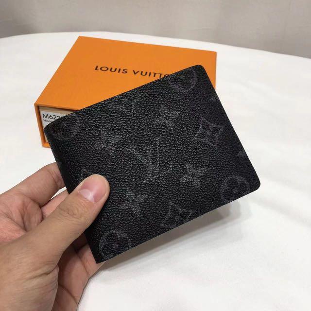 Replica Louis Vuitton Monogram Eclipse Canvas Slender Wallet Black M62294 - Image 3
