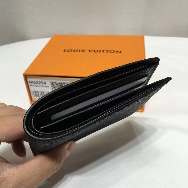 Replica Louis Vuitton Monogram Eclipse Canvas Slender Wallet Black M62294 - Image 4