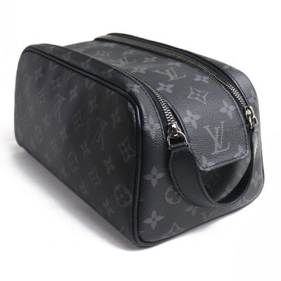 Alternative view of Replica Louis Vuitton Monogram Eclipse Canvas Dopp Kit Black M46354