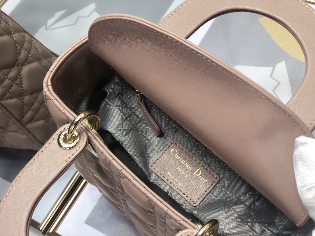 Replica Dior Medium Lady Dior Bag Cherry Rose Des Vents Patent Cannage Calfskin M0565Owcb_M49P - Image 8