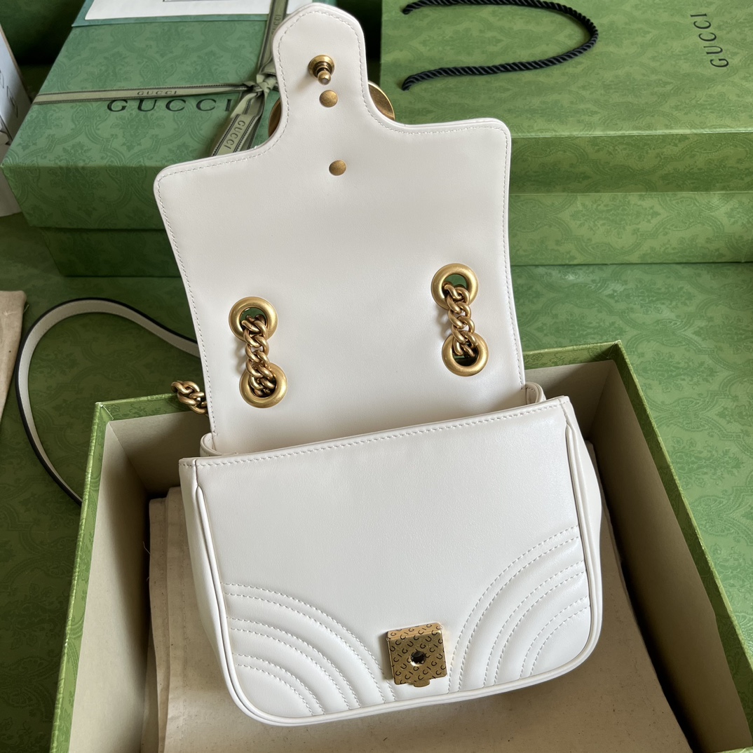 Replica Gucci Marmont Gg White 739682 - Image 4