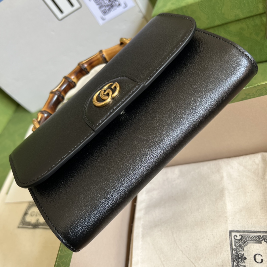 Replica Gucci Gg Small Top Handle Bag With Bamboo 675794 - Image 3